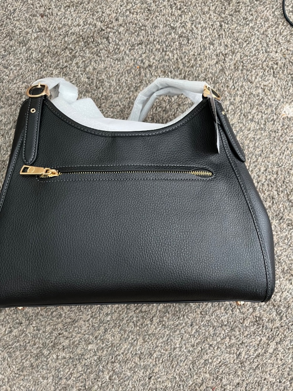 NWT COACH OUTLET BLACK ERIN SHOULDER BAG - Picture 4 of 4